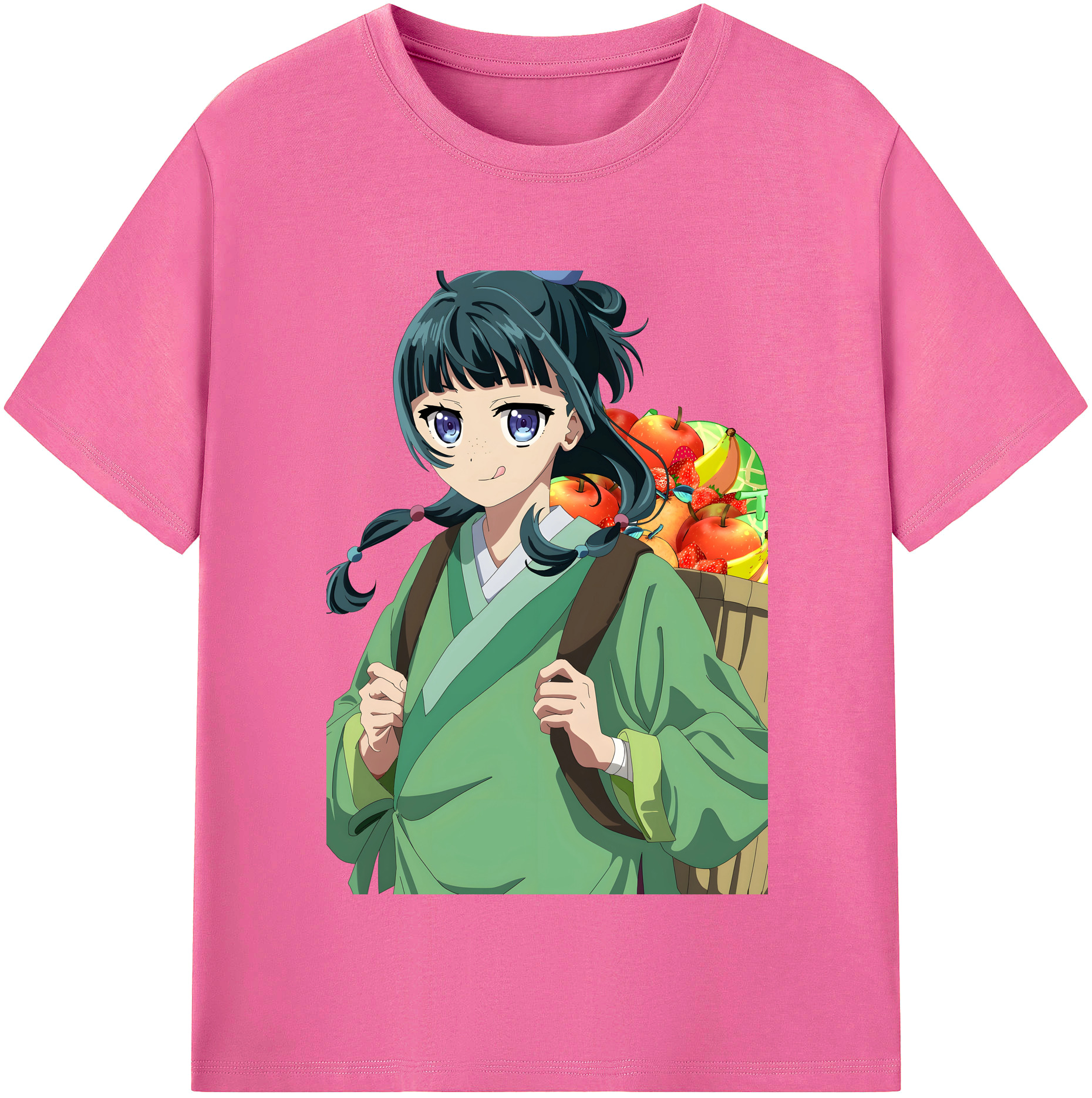 （画像用） 薬屋のひとりごと The Apothecary Diaries レディースカジュアルプリントTシャツ（綿100％）